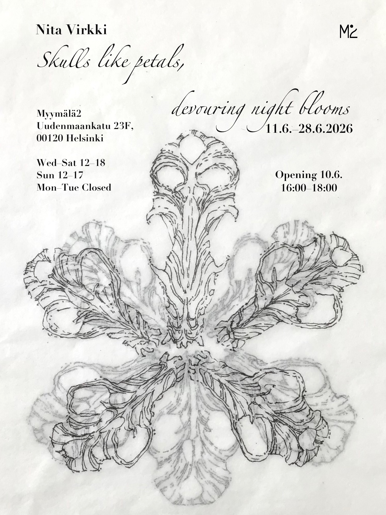 Skulls_like_petals_poster